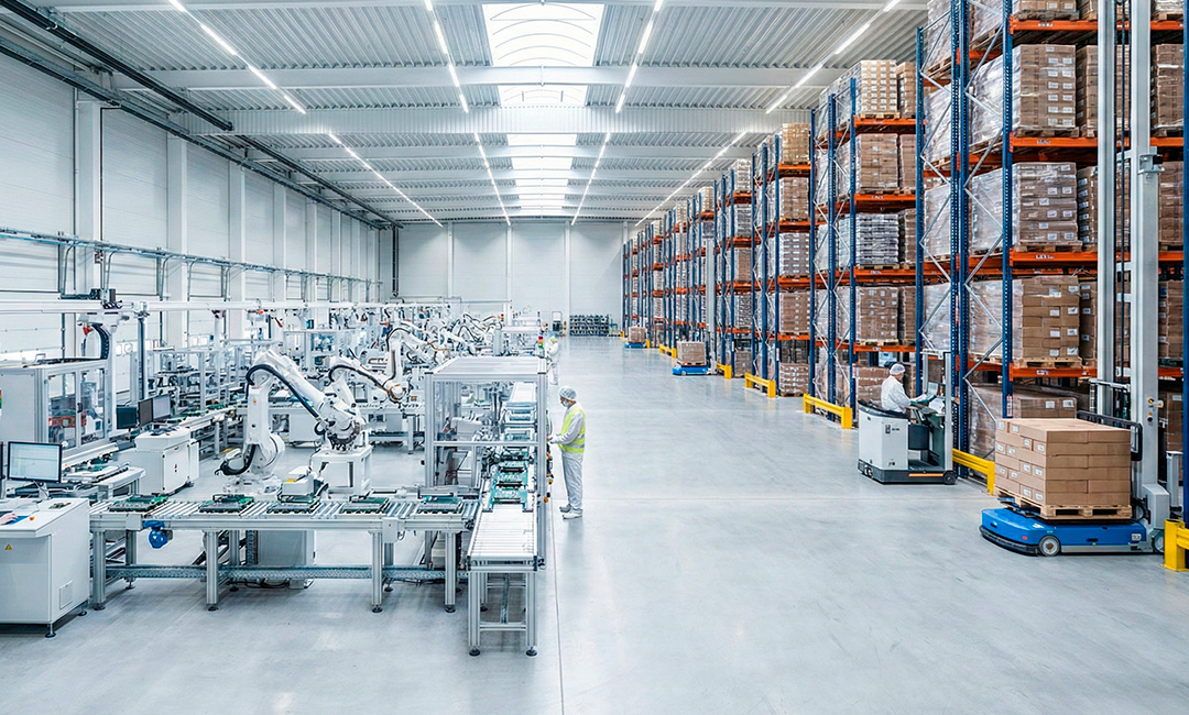 High-tech manufacturing facility